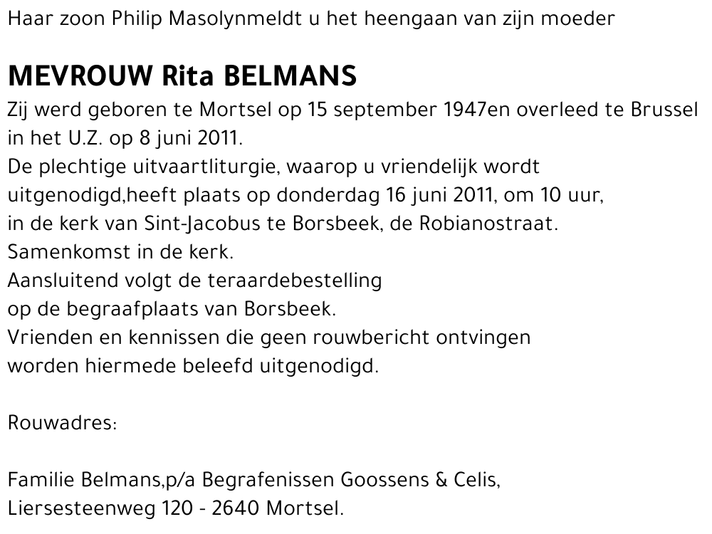 Rita Belmans