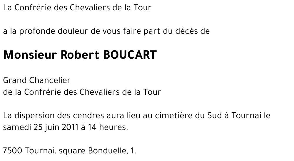 Robert BOUCART