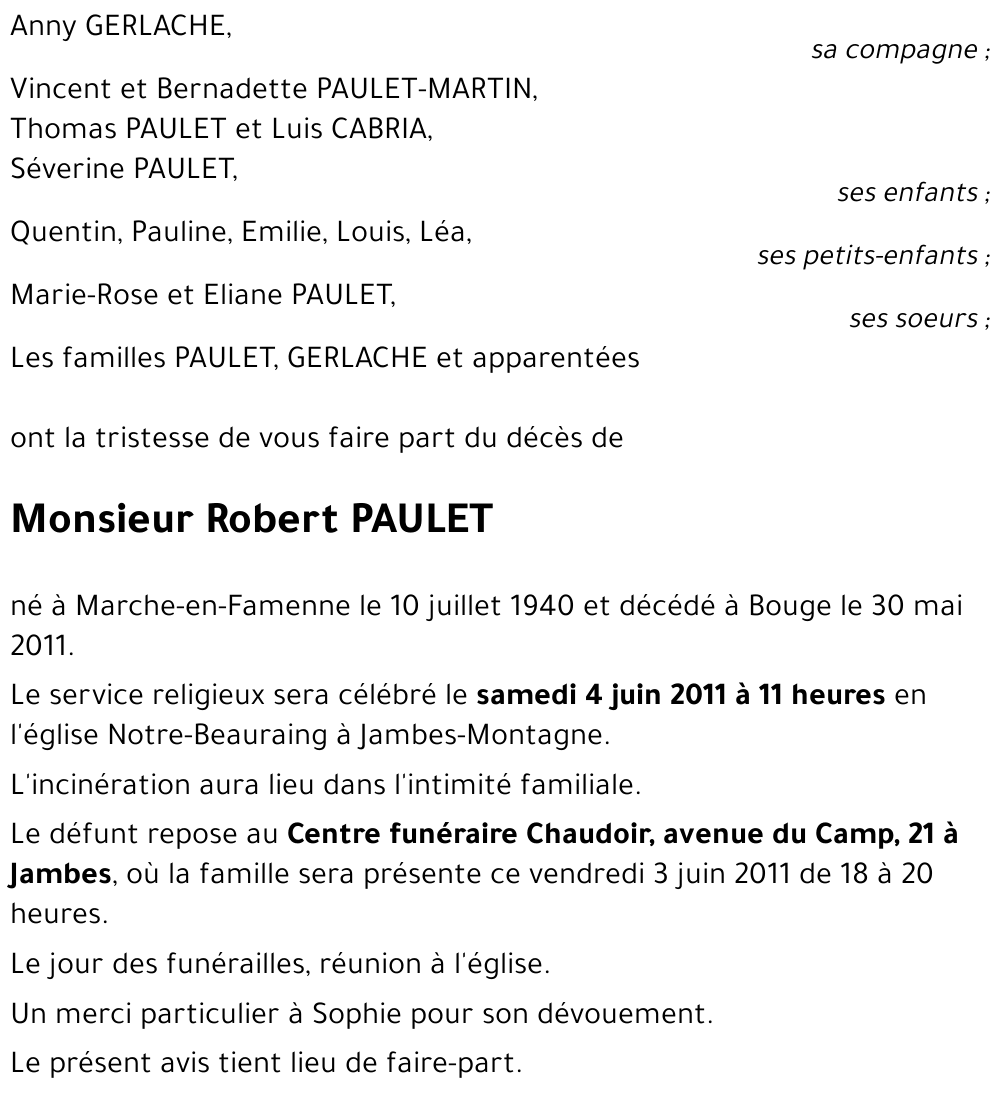 Robert PAULET