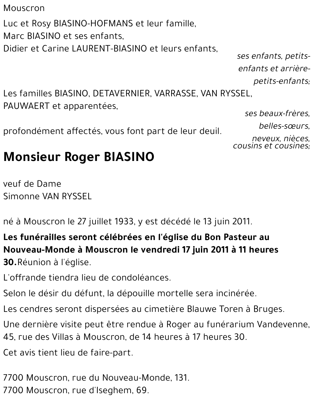 Roger BIASINO