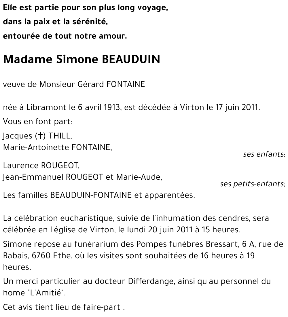 Simone BEAUDUIN