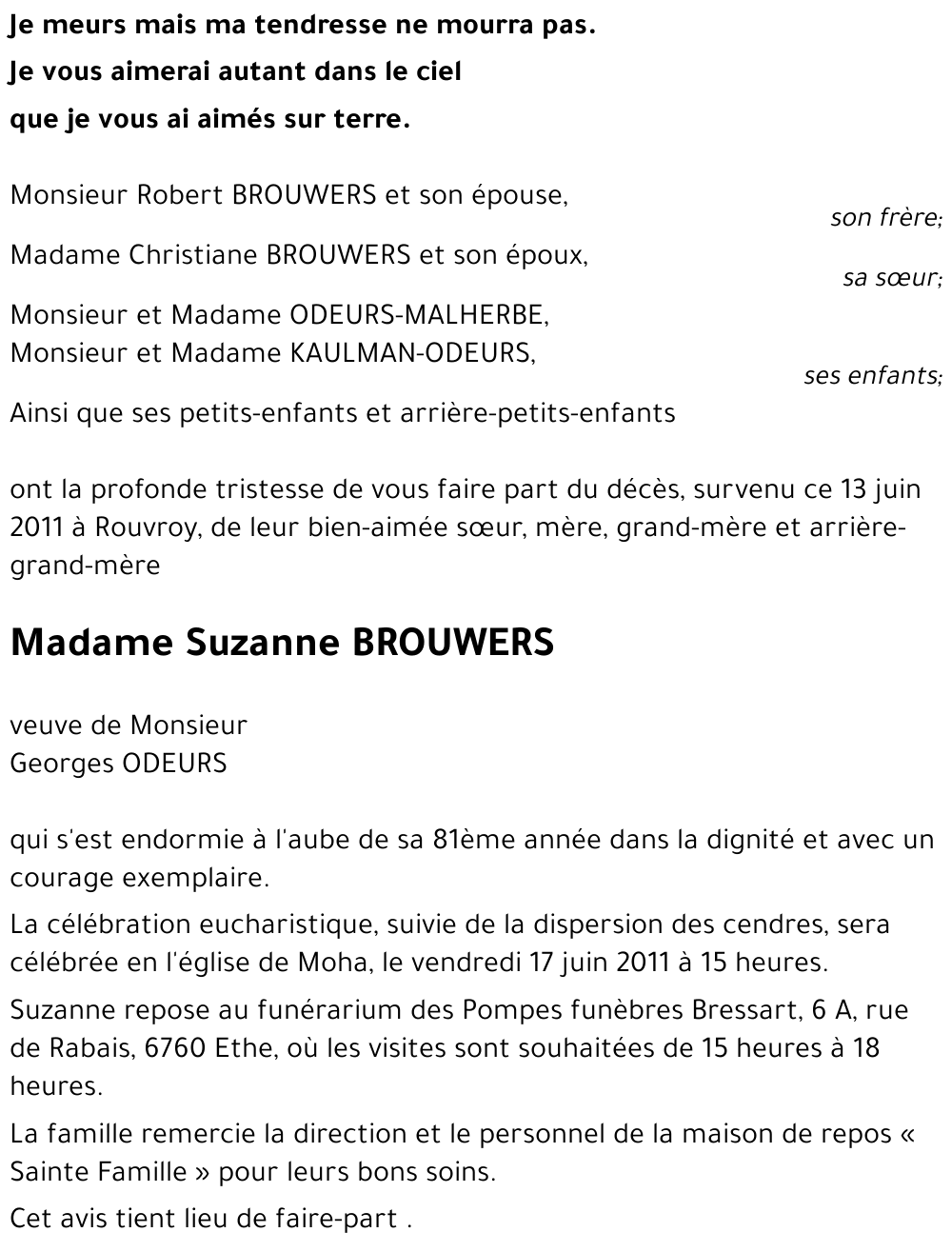 Suzanne BROUWERS