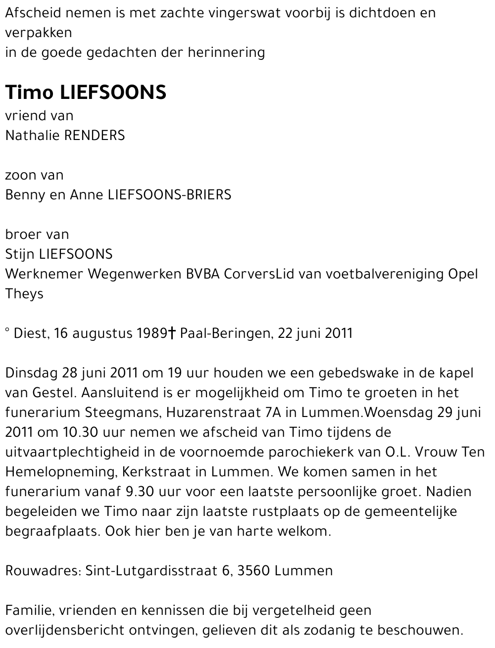 Timo LIEFSOONS