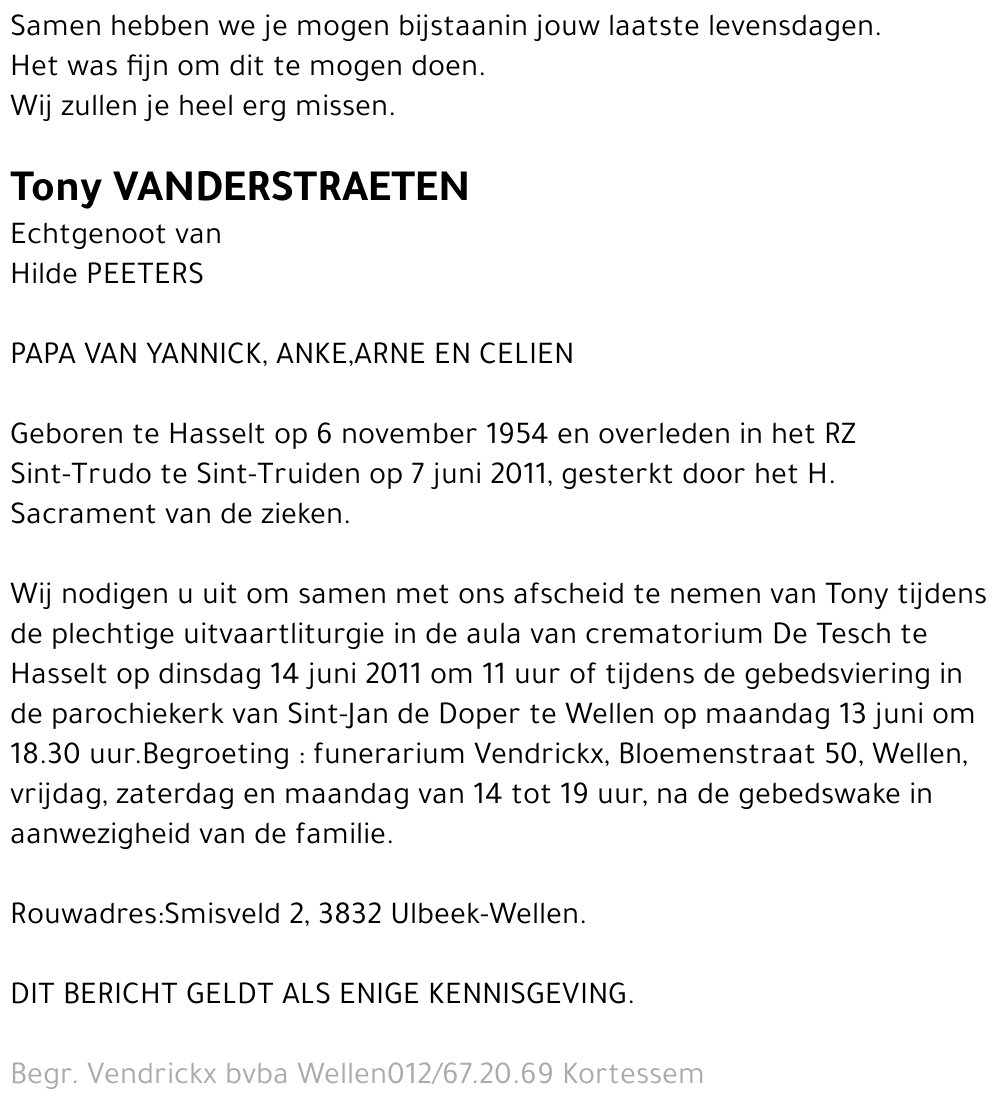 Tony Vanderstraeten