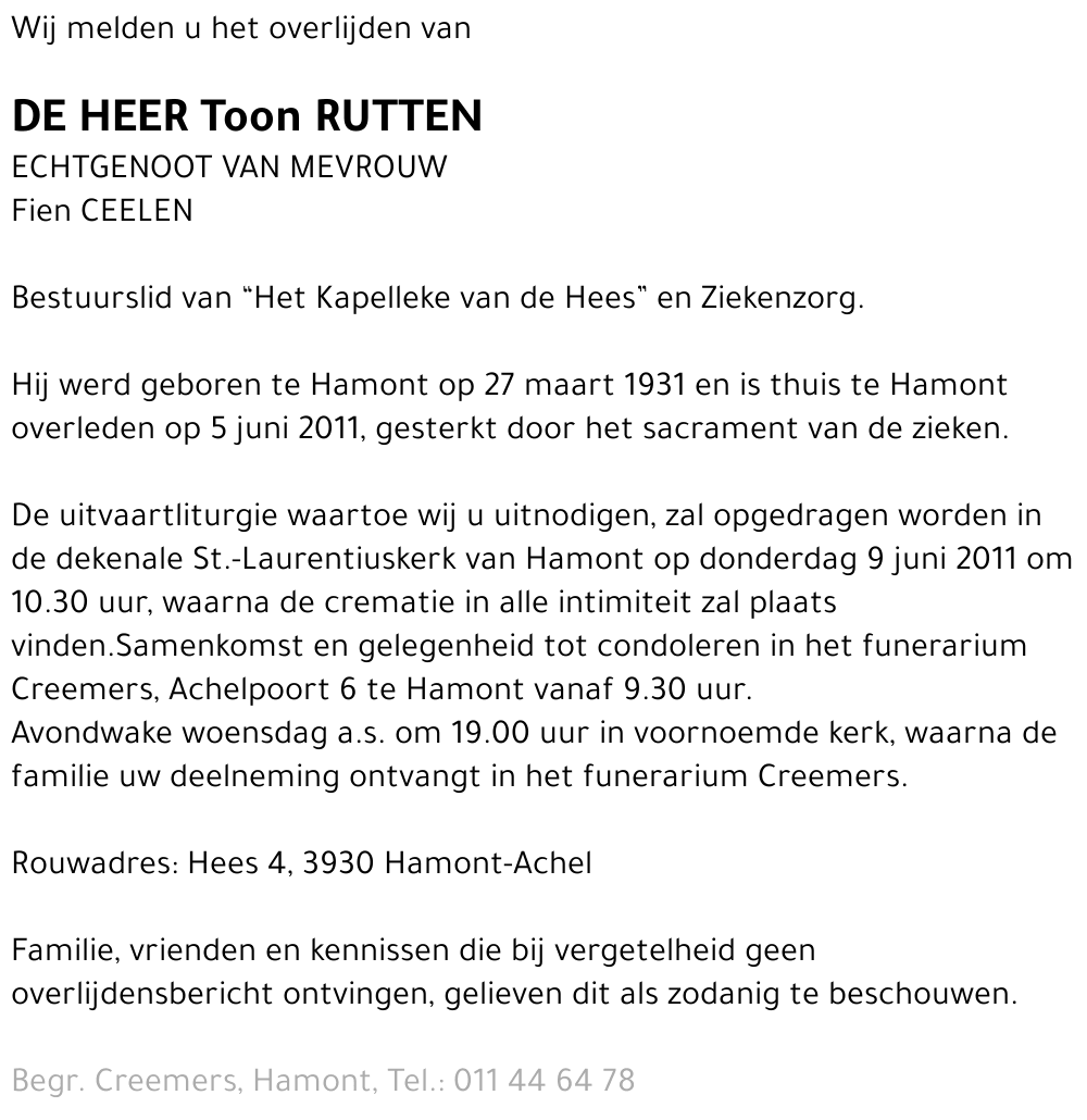 Toon Rutten