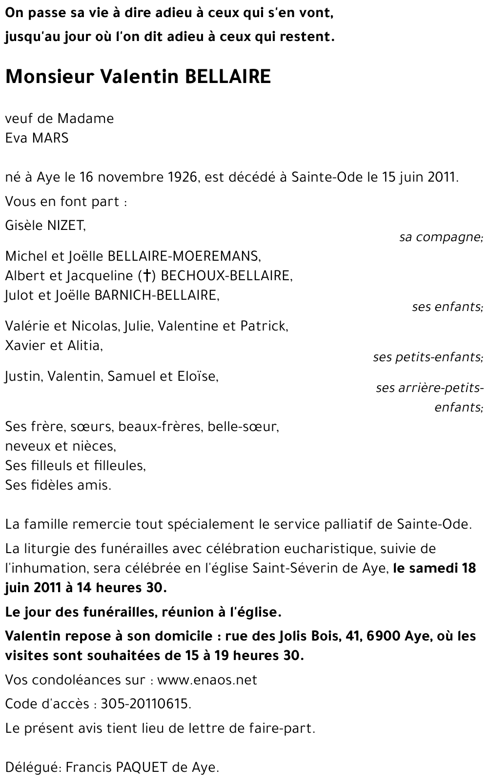 Valentin BELLAIRE