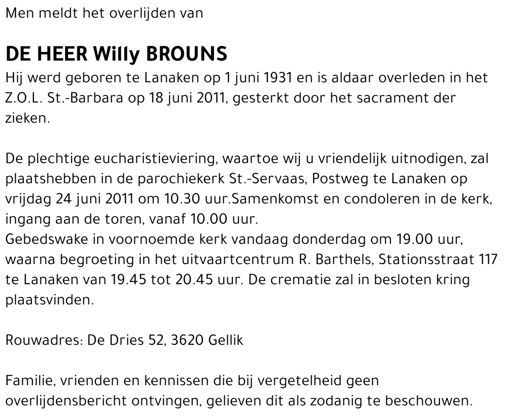 Willy Brouns