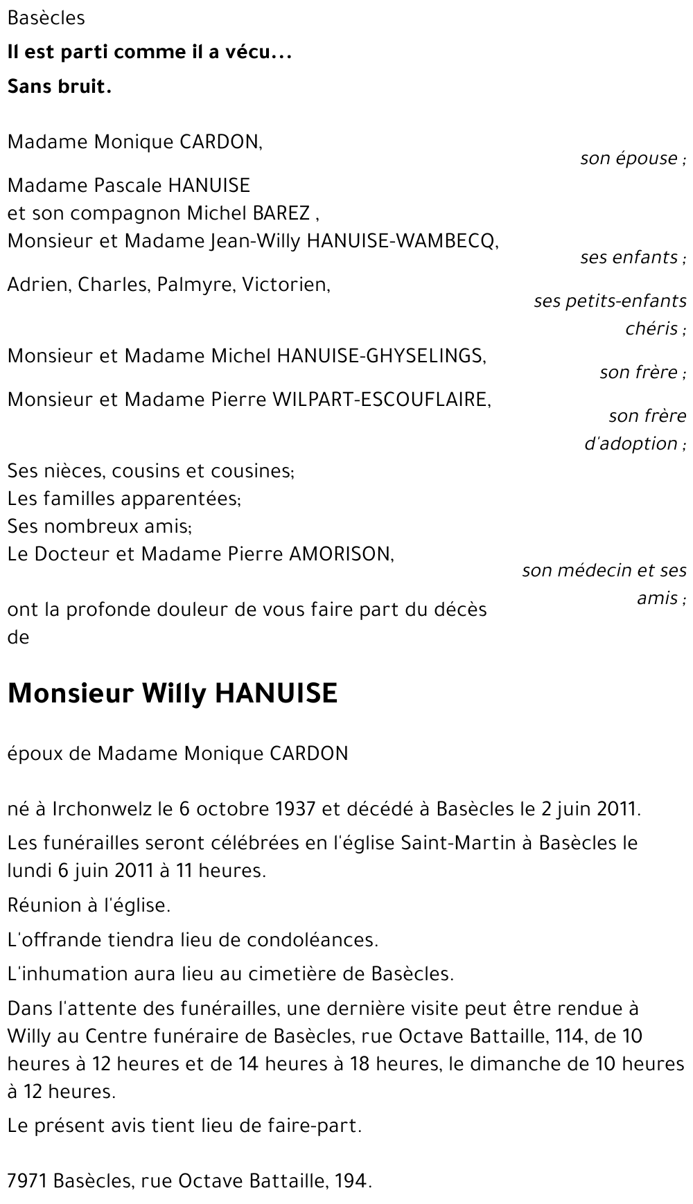 Willy HANUISE