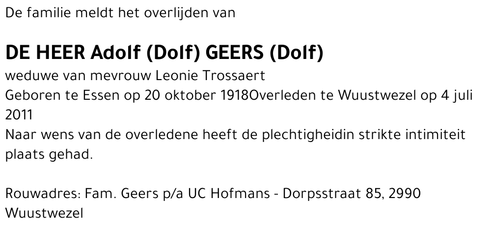 Adolf Geers