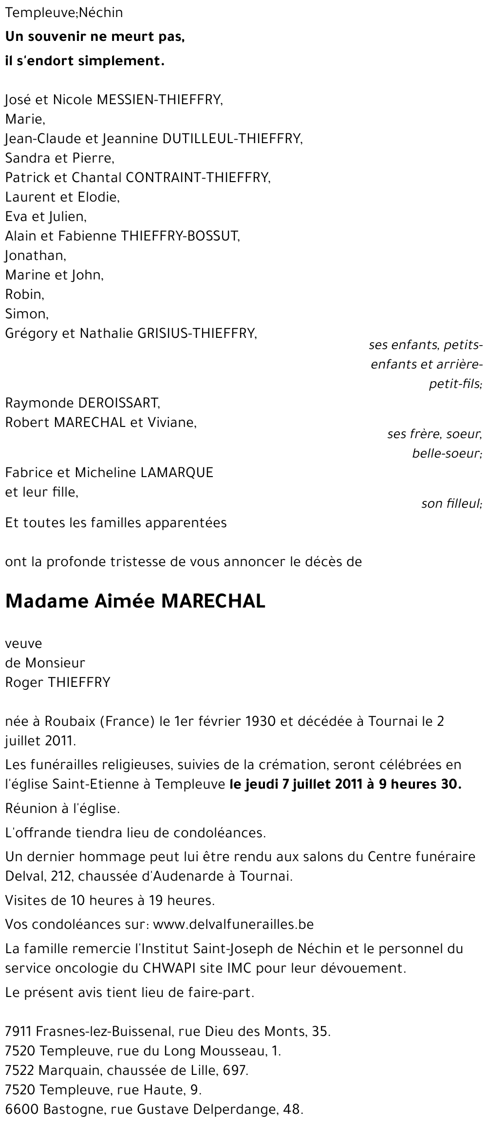Aimée MARECHAL