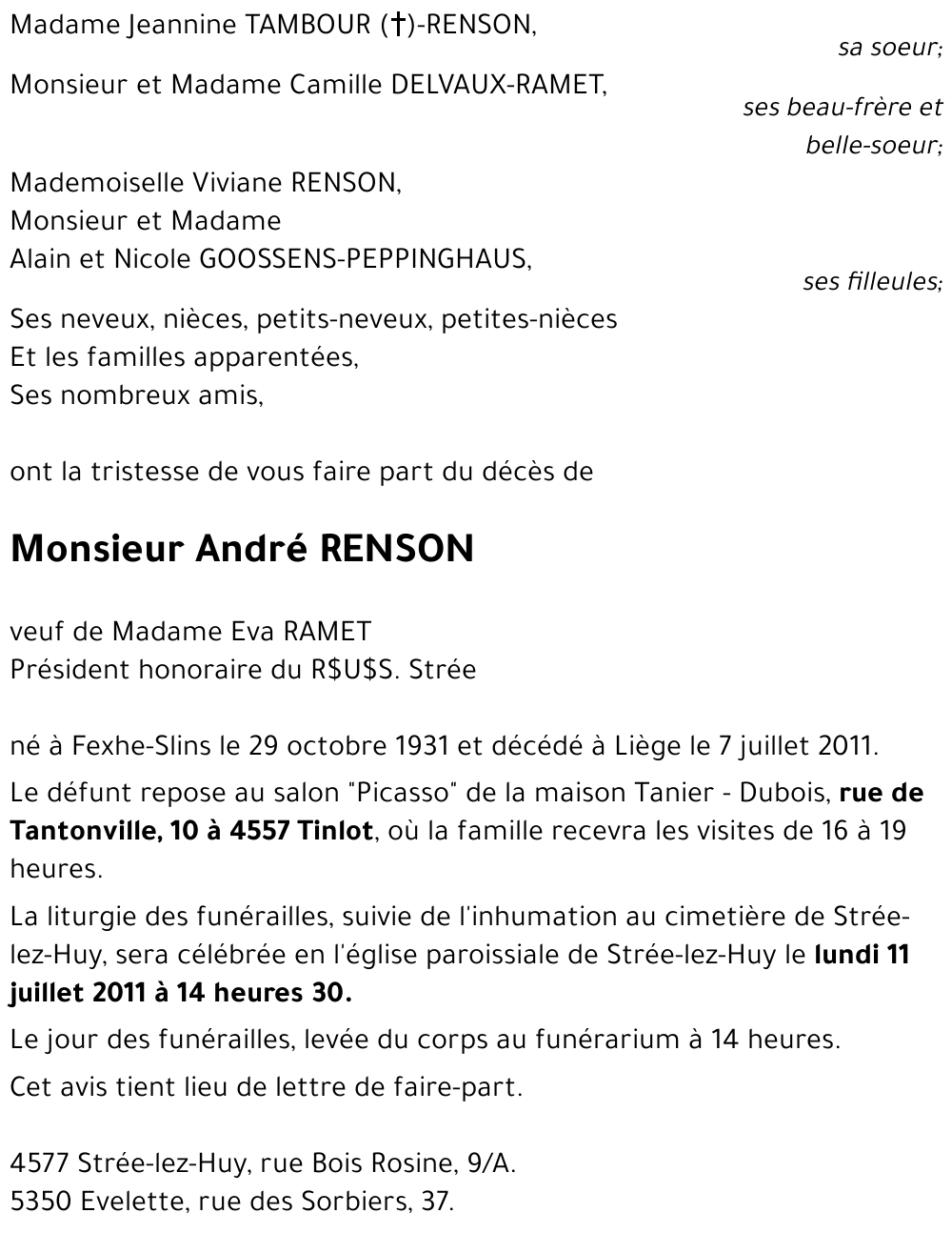 André RENSON
