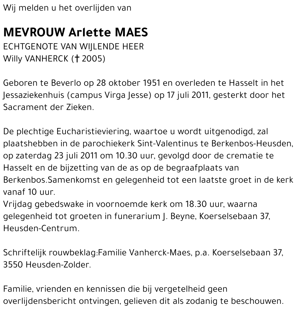 Arlette Maes