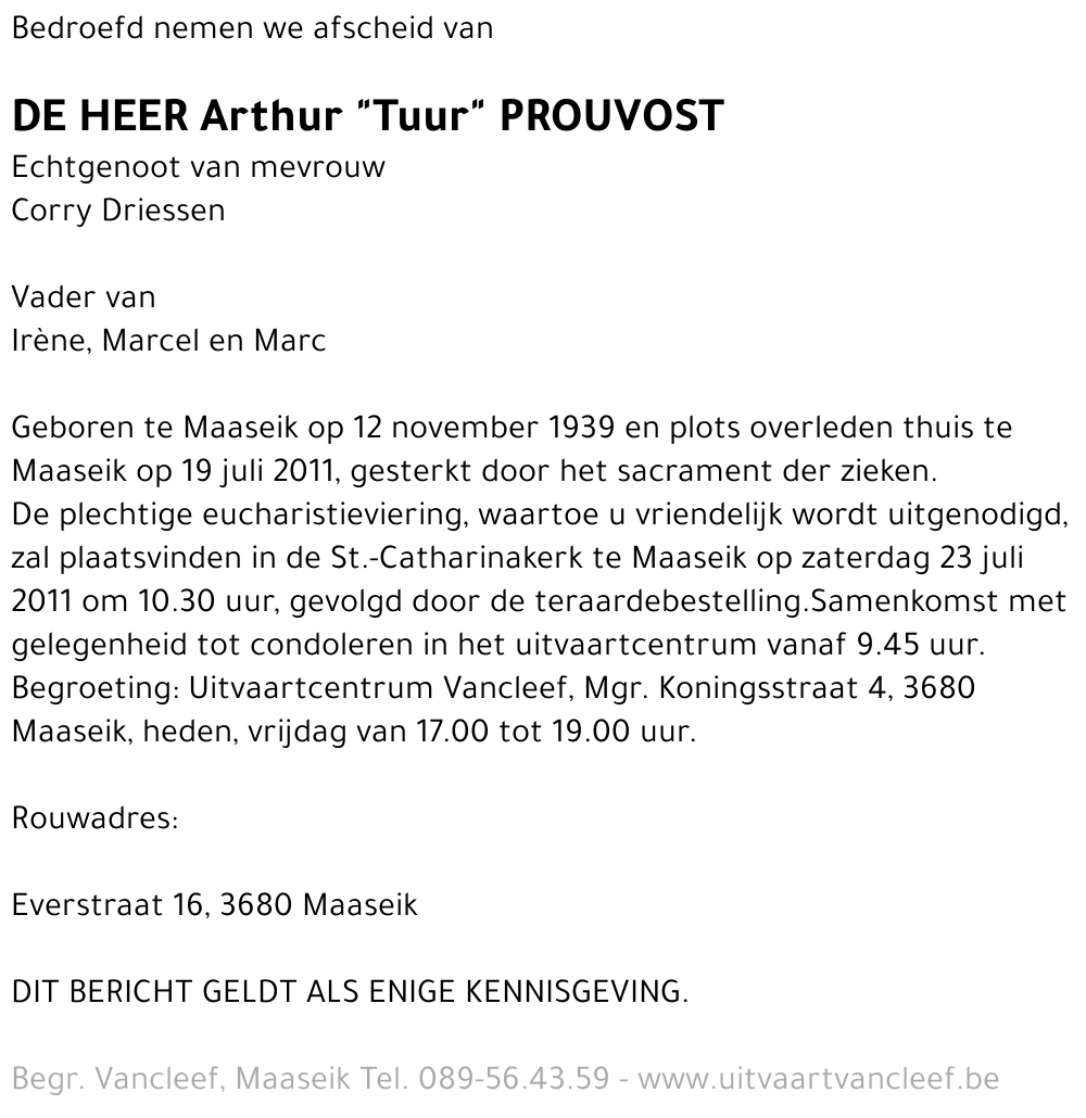 Arthur Prouvost