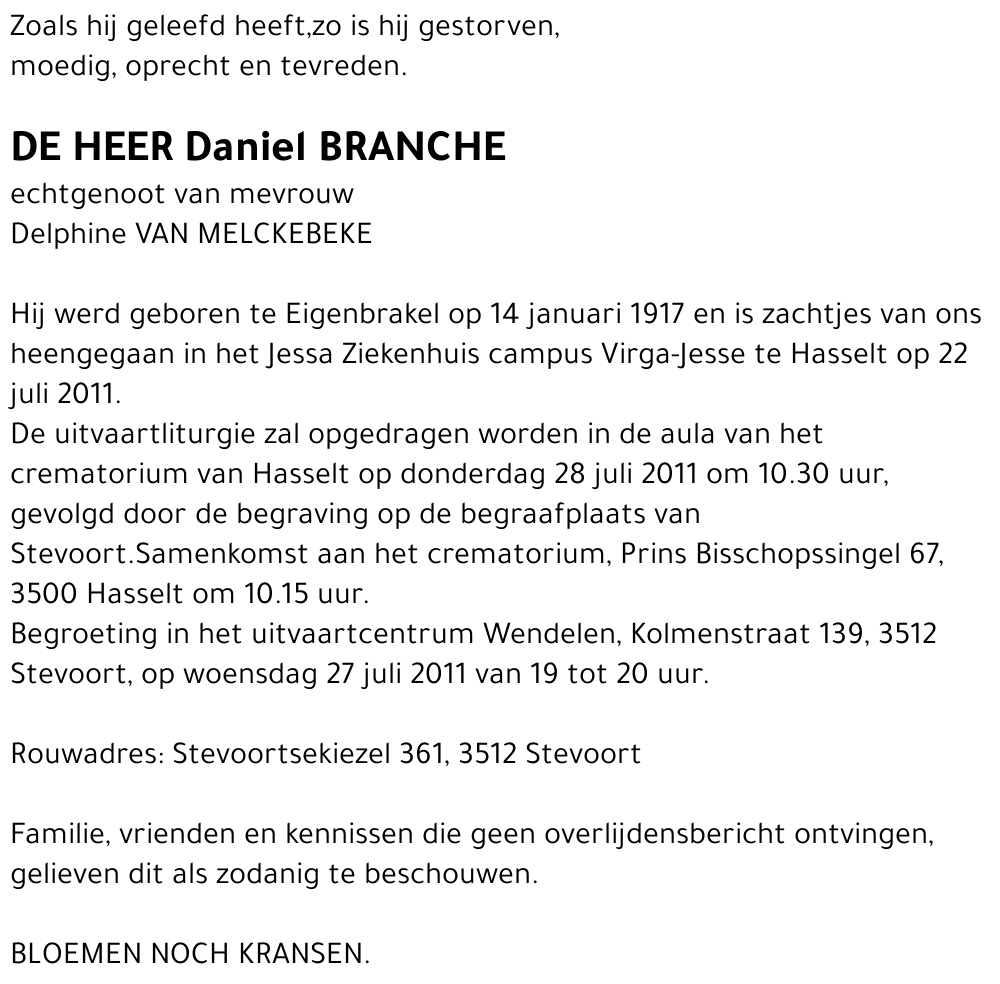 Branche Daniel