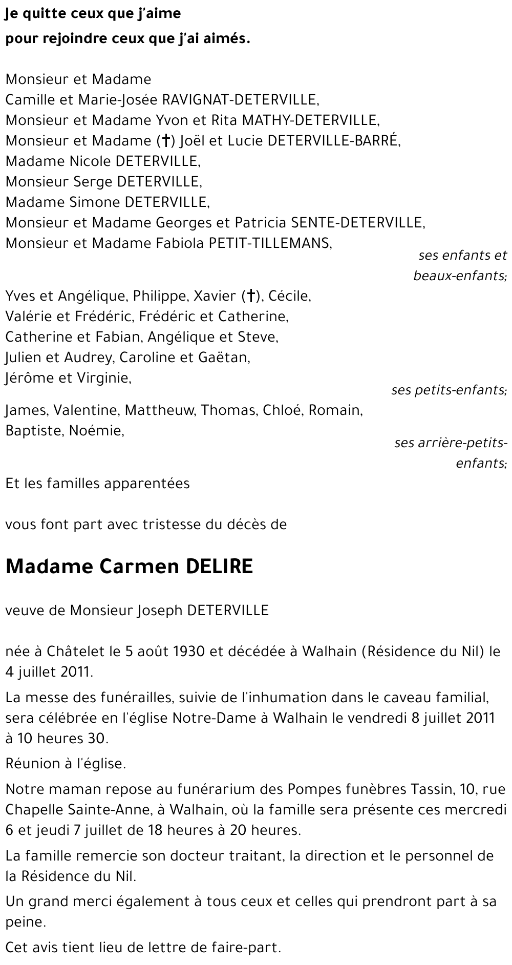 Carmen DELIRE