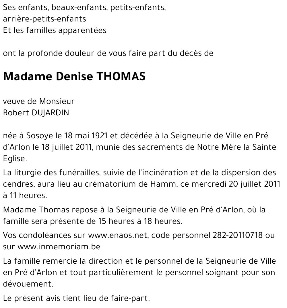 Denise THOMAS