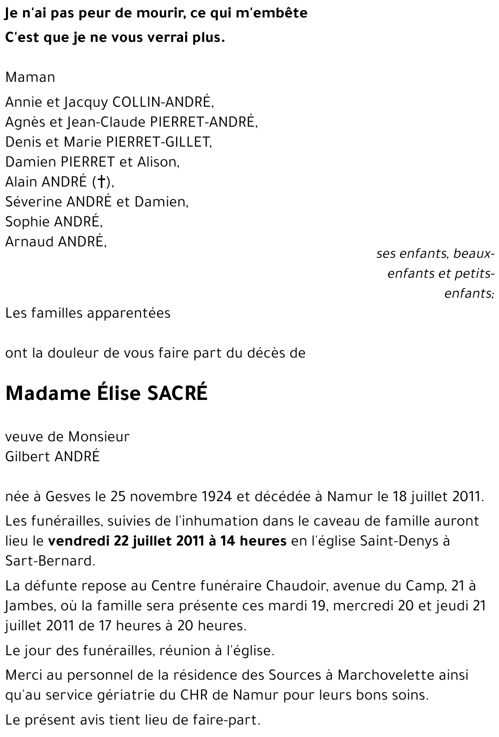 Élise SACRÉ