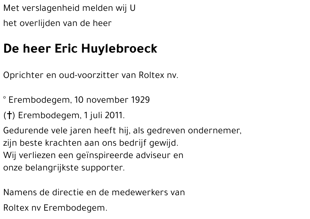Eric Huylebroeck