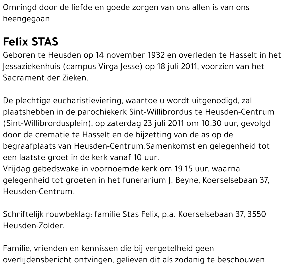 Felix Stas