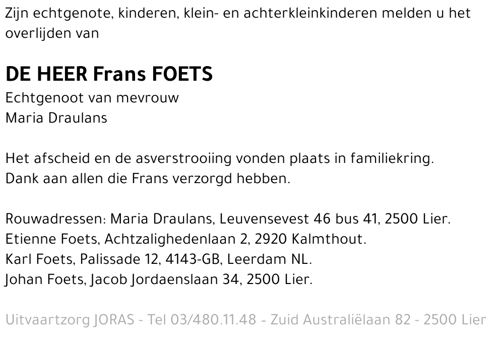 Franciscus Foets