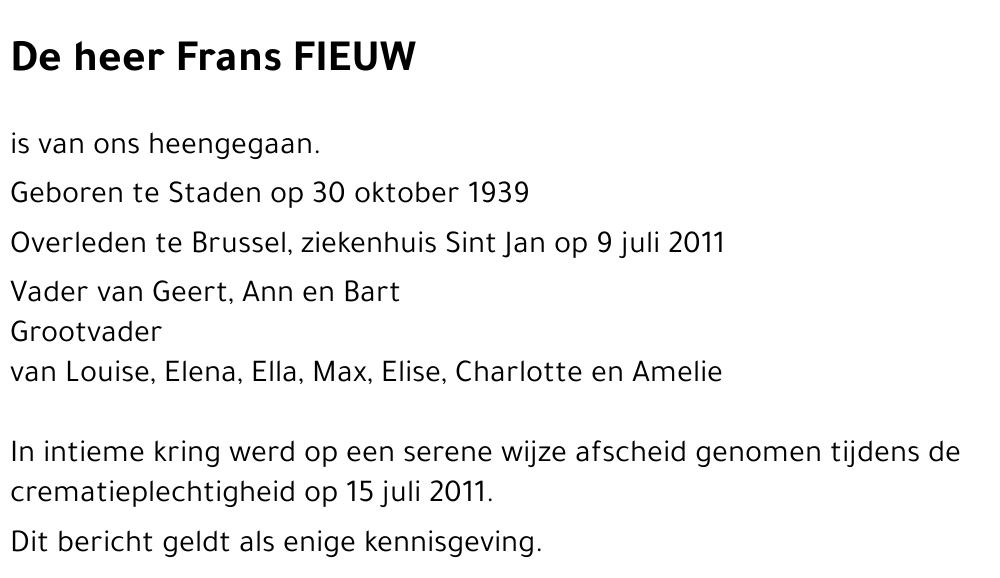 Frans FIEUW