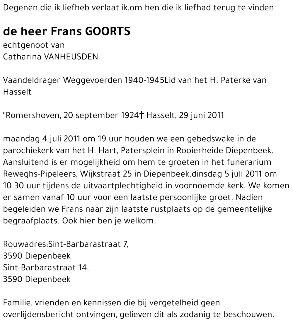 Frans GOORTS
