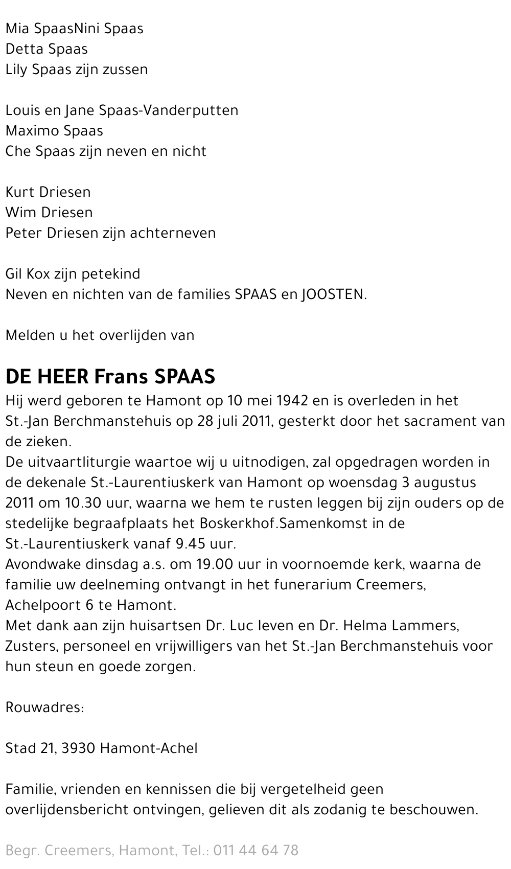 Frans Spaas