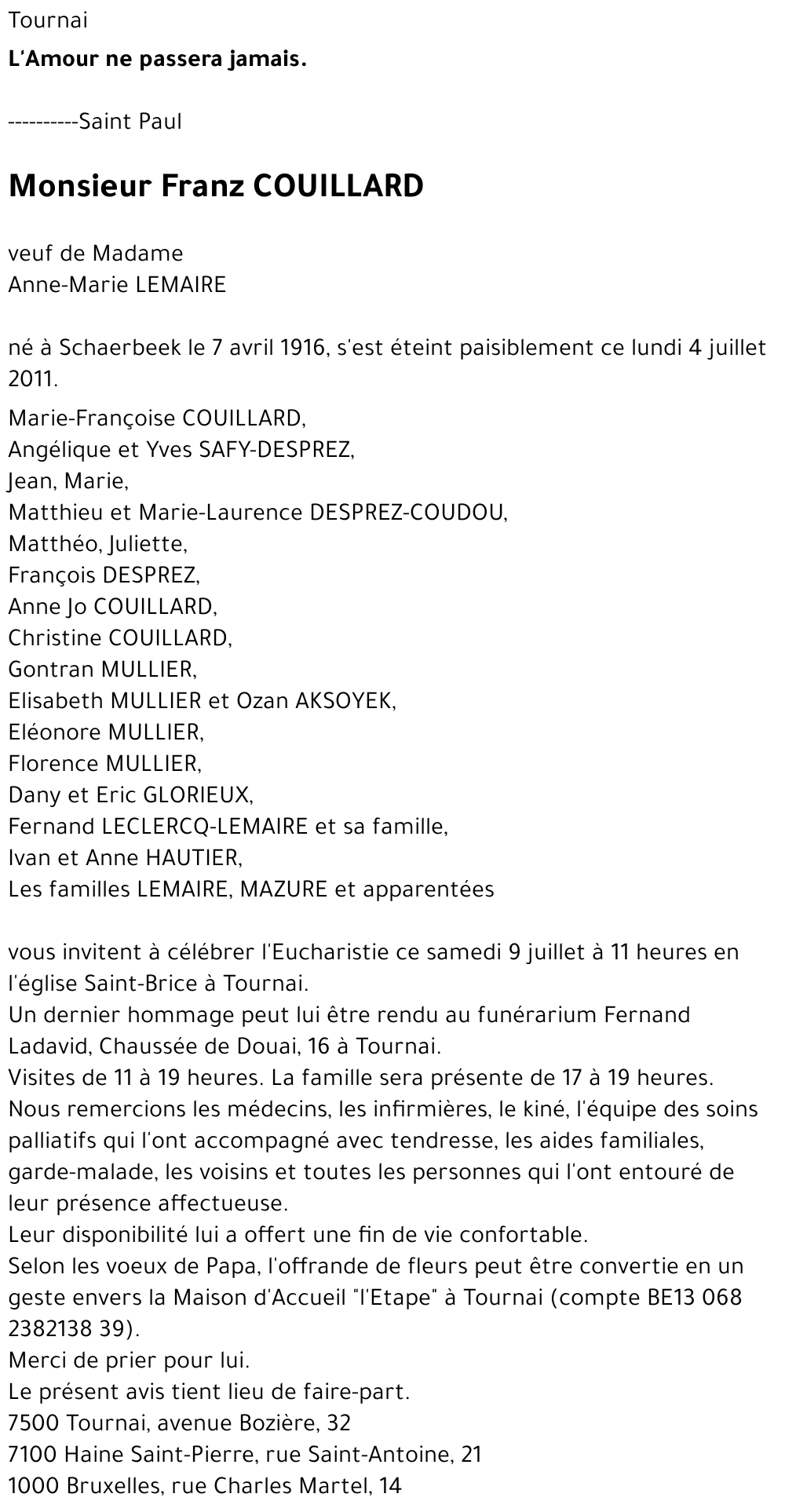 Franz COUILLARD