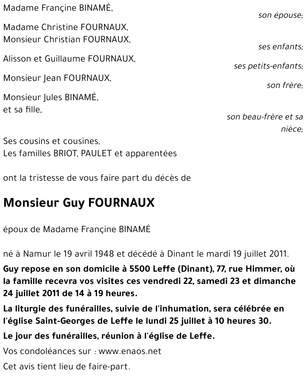 Guy FOURNAUX