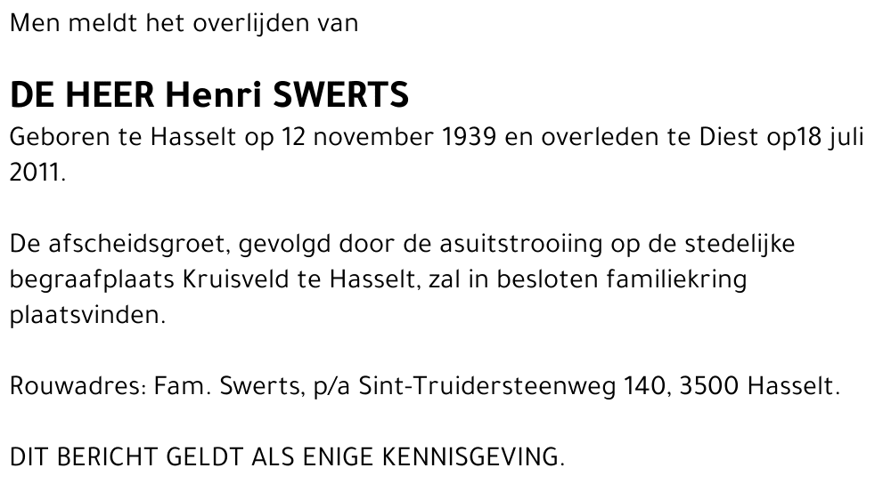Henri Swerts