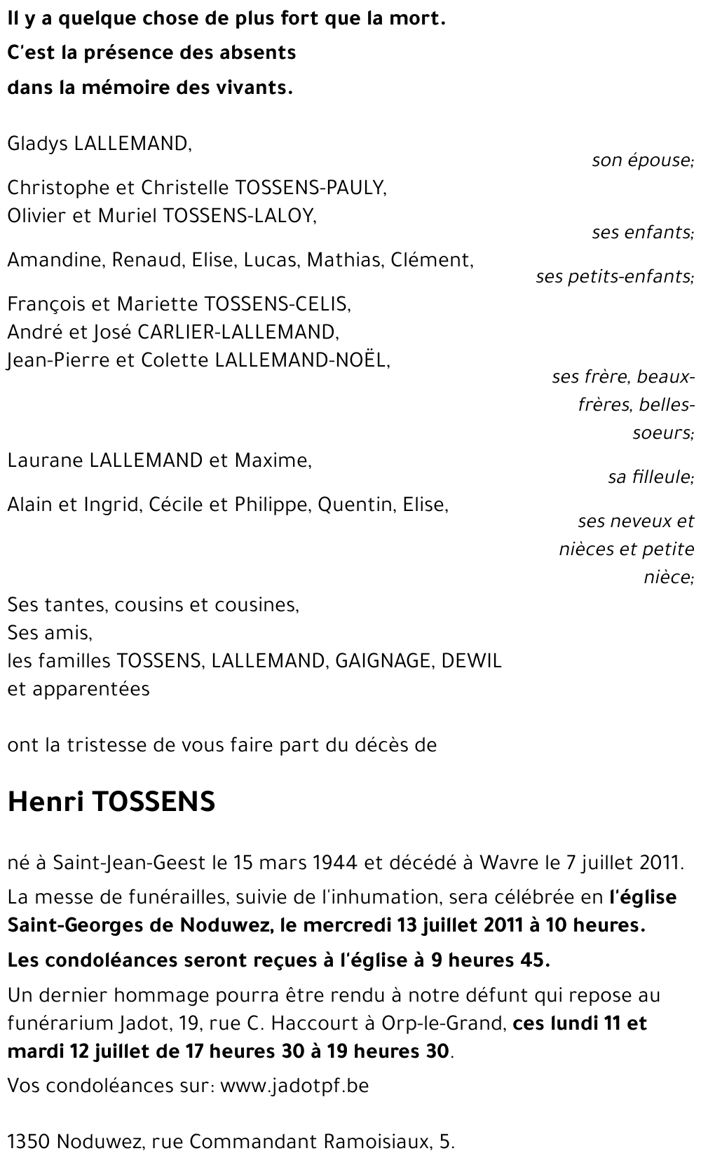 Henri TOSSENS