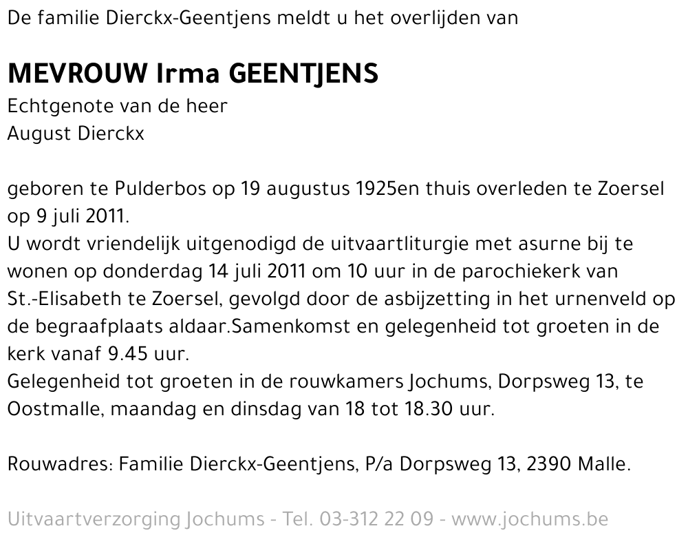 Irma Geentjens