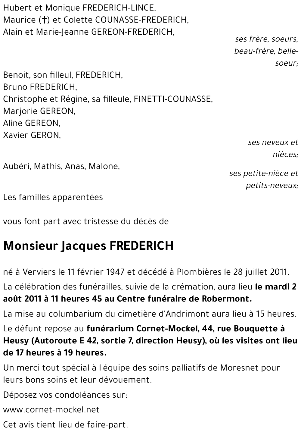 Jacques FREDERICH