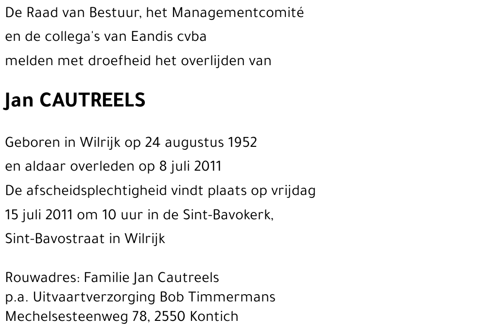 Jan Cautreels