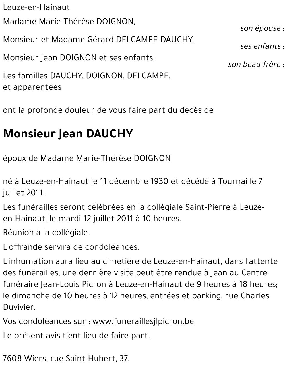 Jean DAUCHY