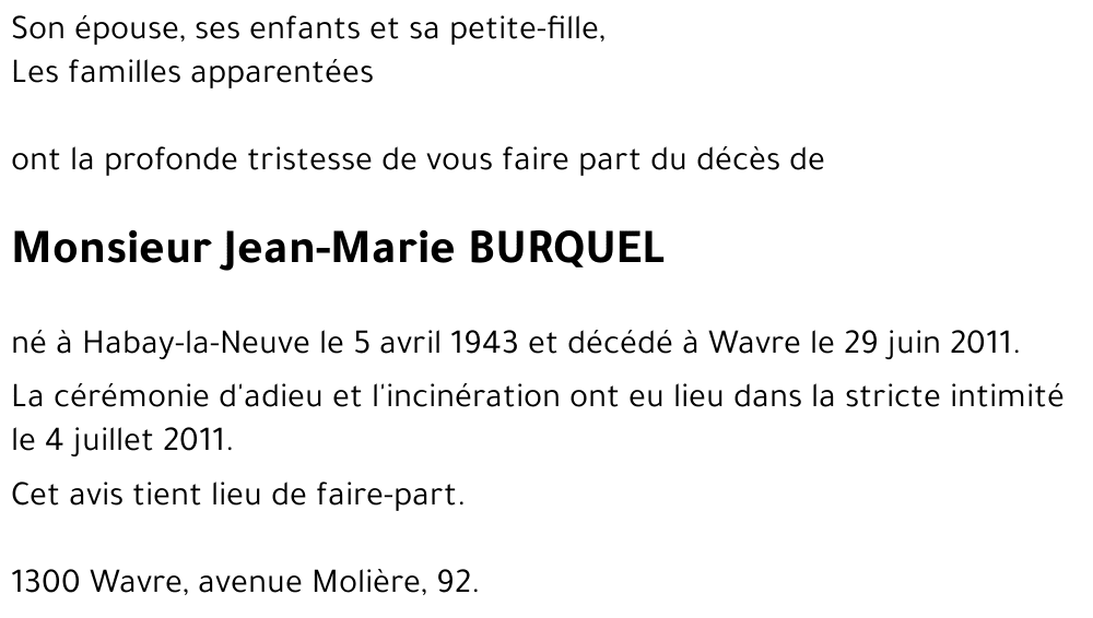 Jean-Marie BURQUEL