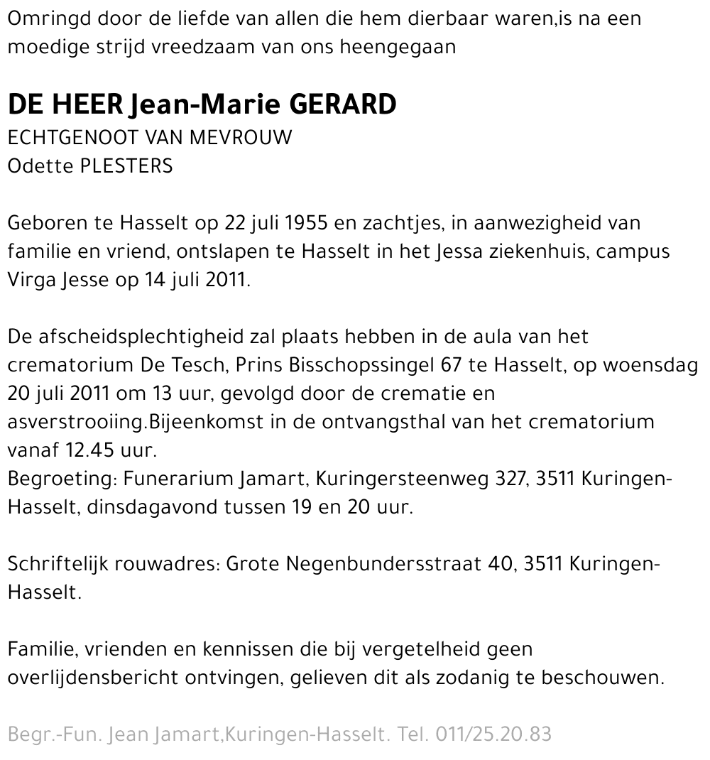 Jean-Marie Gerard