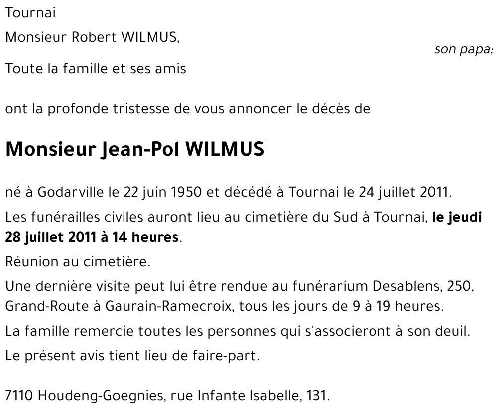 Jean-Pol WILMUS