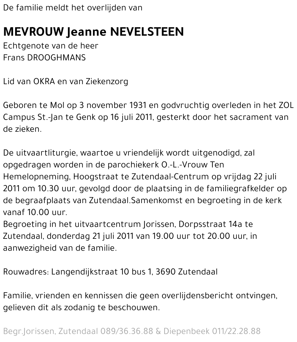Jeanne Nevelsteen
