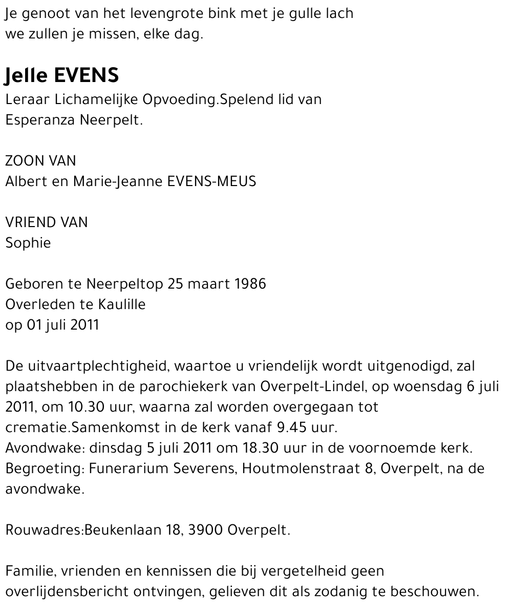 Jelle Evens