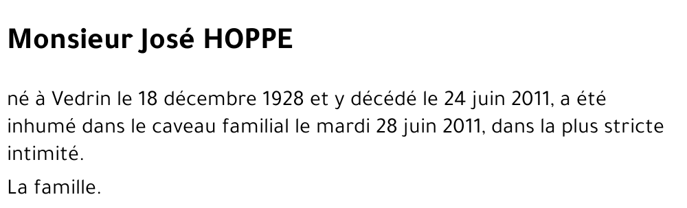 José HOPPE