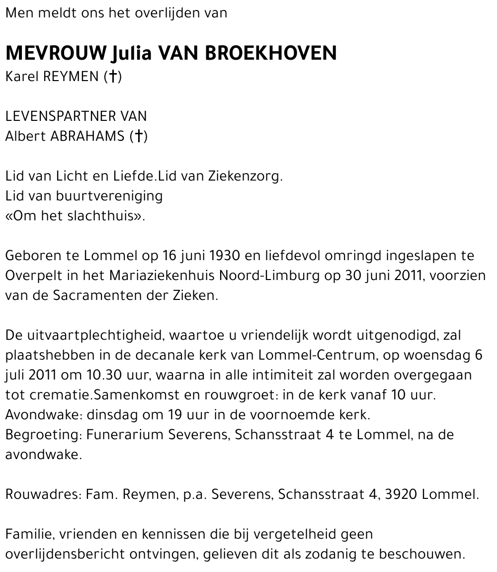 Julia Van Broekhoven