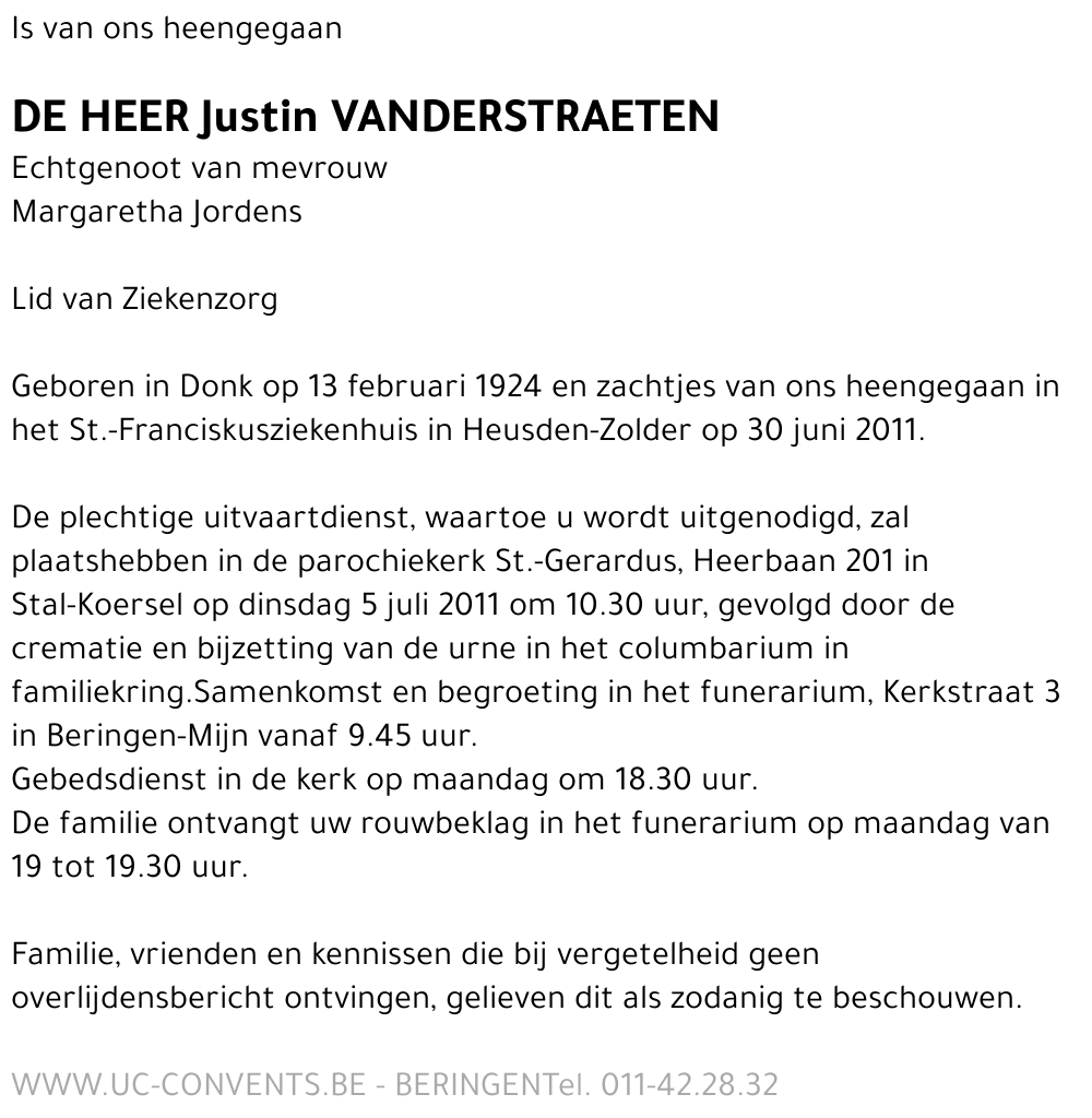 Justin Vanderstraeten