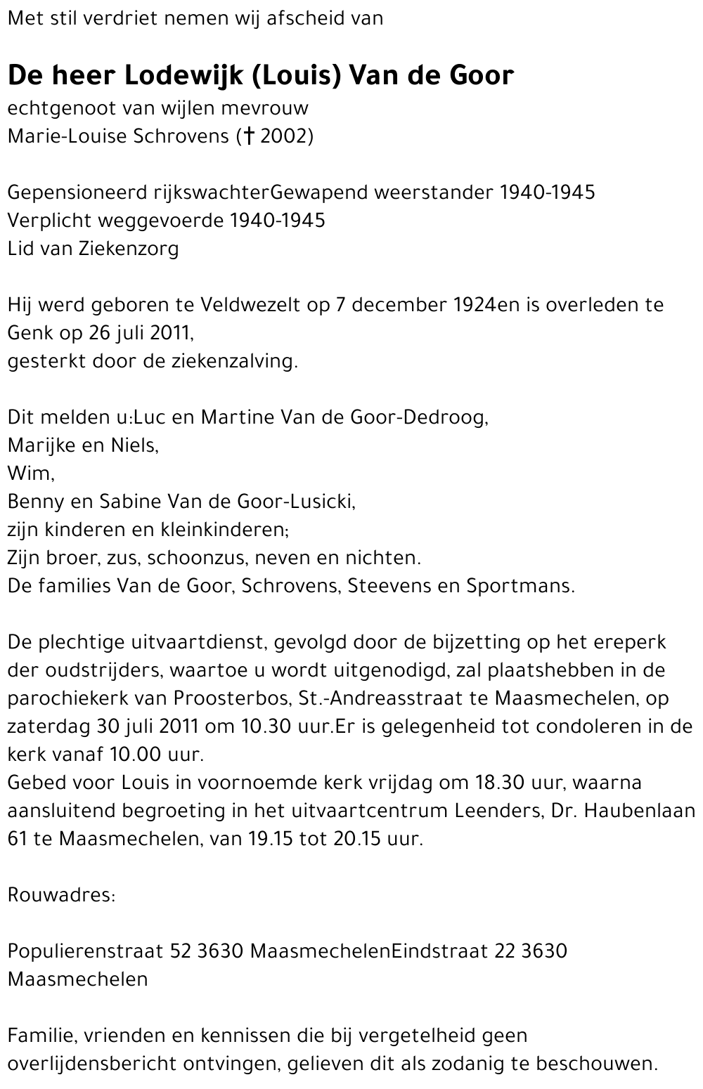 Lodewijk Van de Goor