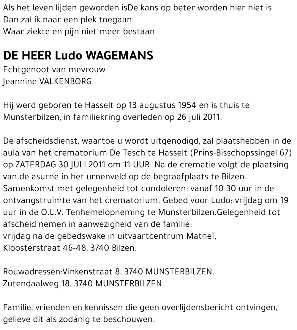 Ludo WAGEMANS
