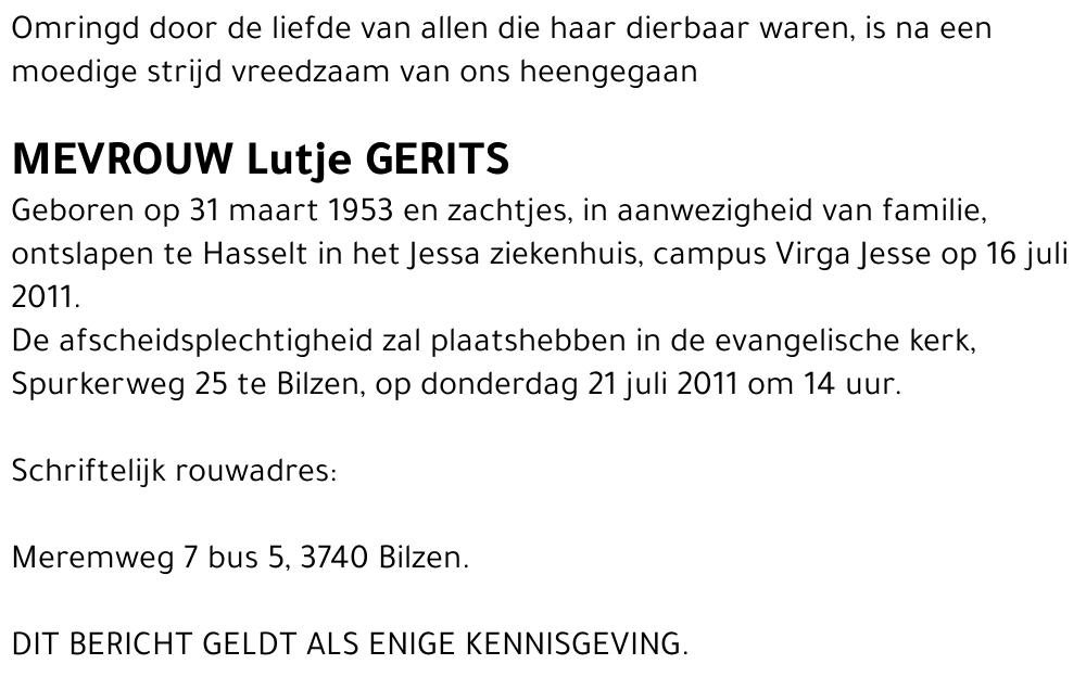 Lutje Gerits