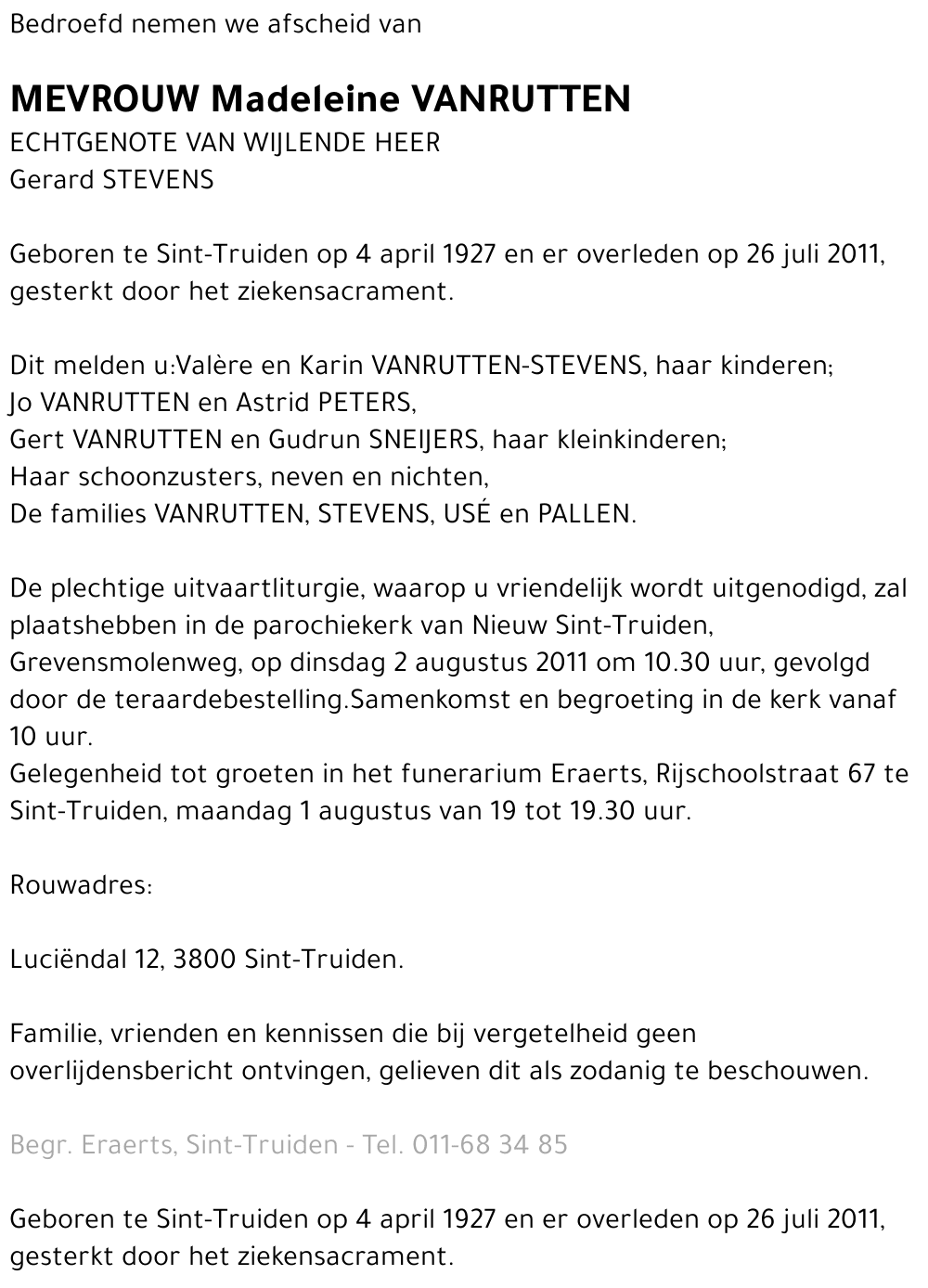 Madeleine Vanrutten