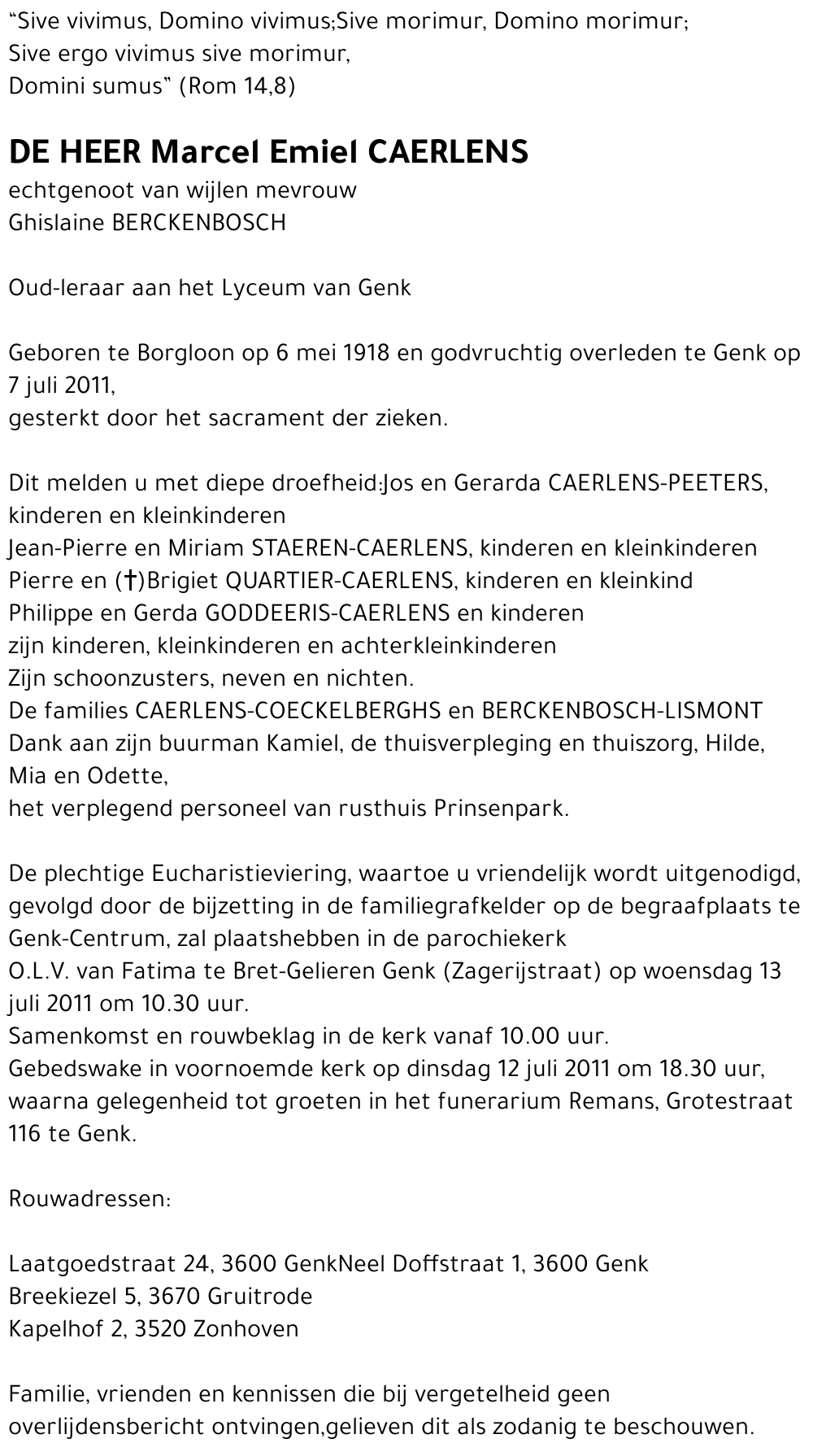 Marcel Emiel CAERLENS