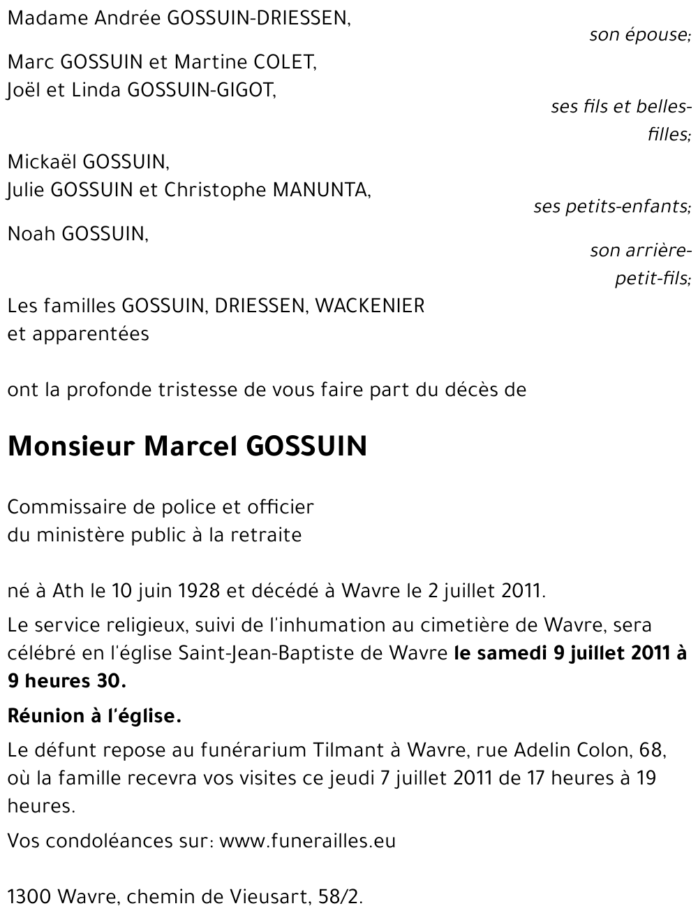 Marcel GOSSUIN