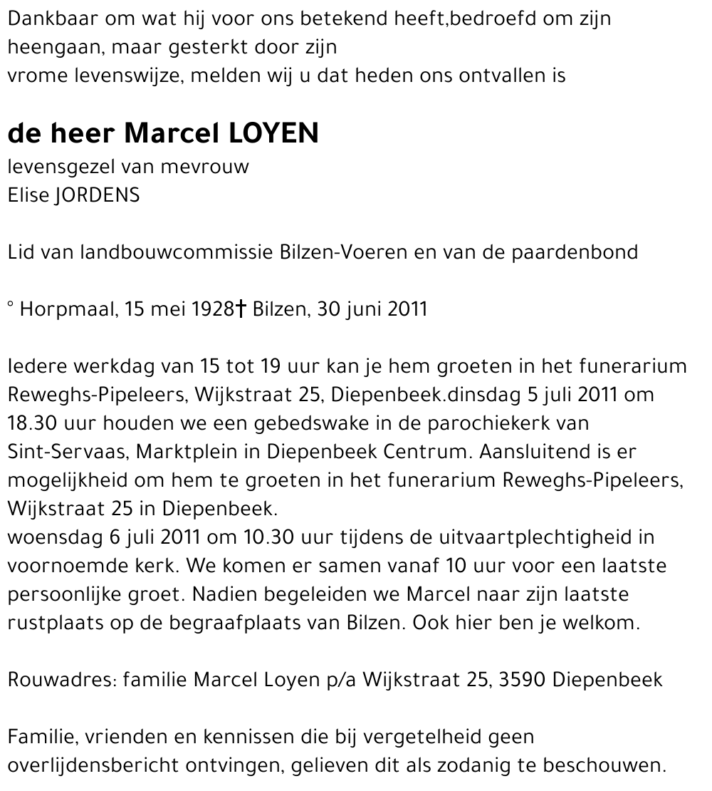 Marcel LOYEN